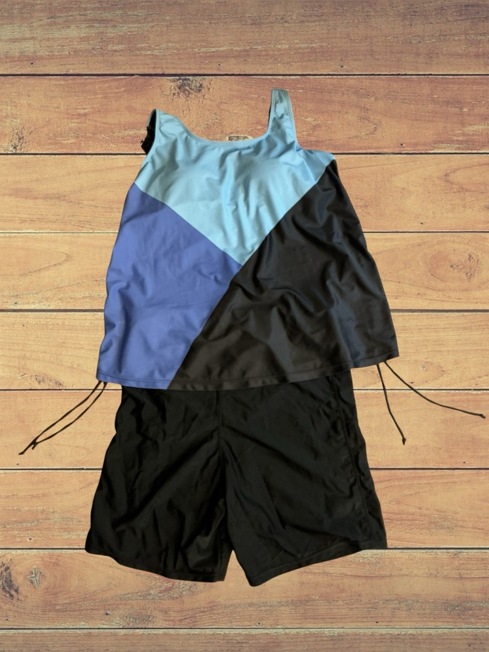 BloomChic Tankini set with Blue color block 14/16